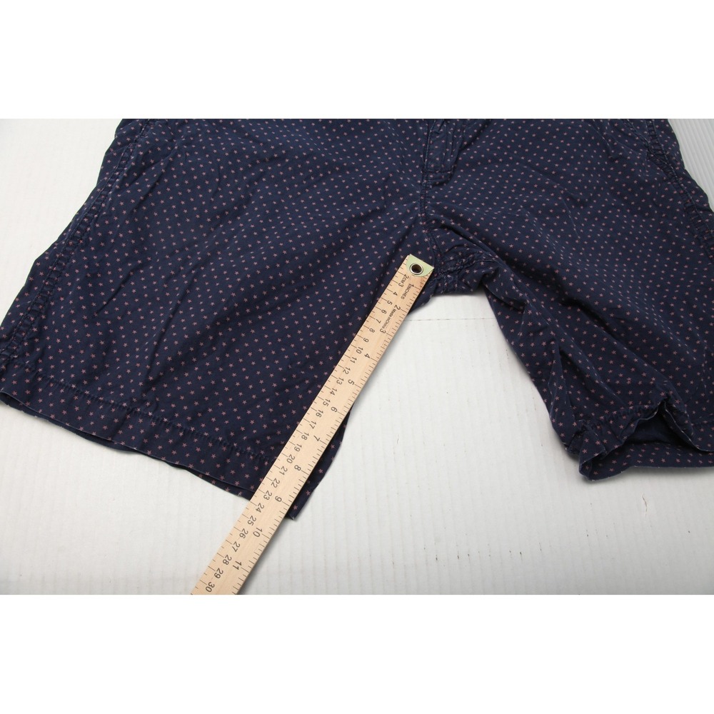 Denim & Supply Ralph Lauren Shorts Mens 38 Blue Star Print Chino Cotton Casual - Picture 8 of 10